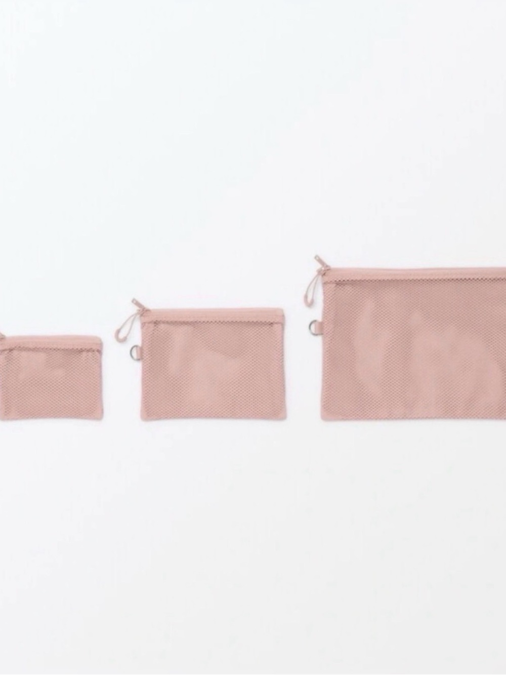 π Muji Polyester Two Zipper Case_Small_Pink_NWT π - Picture 6 of 6